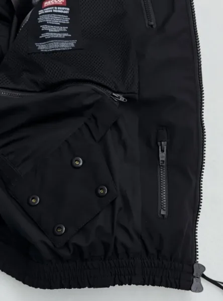 Мужская ветровка BALENCIAGA из прочной ткани Ripstop с матовым черным — фото 20