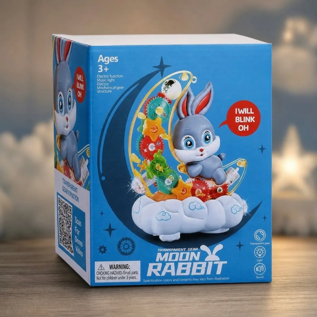 Музыкальная игрушка-зайка с подсветкой и движением — фото 1
