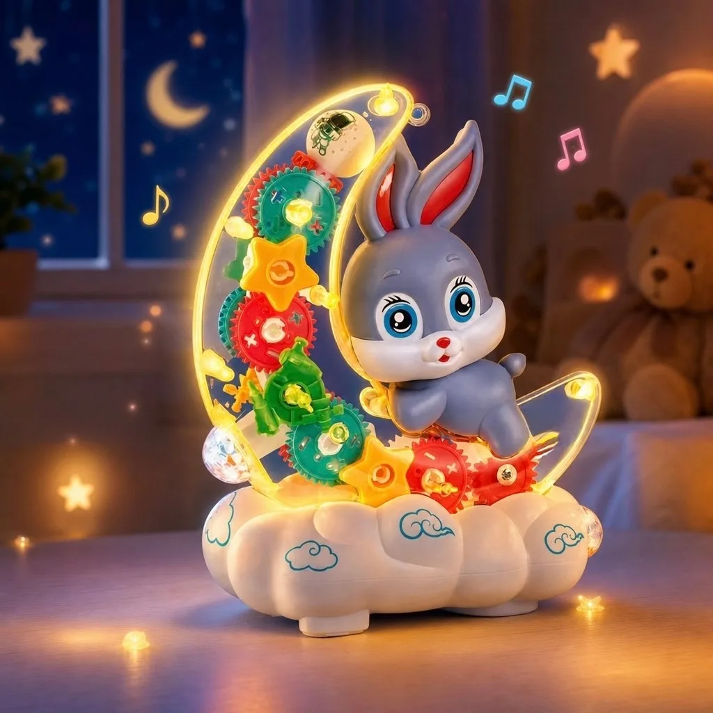 Музыкальная игрушка-зайка с подсветкой и движением — фото 2