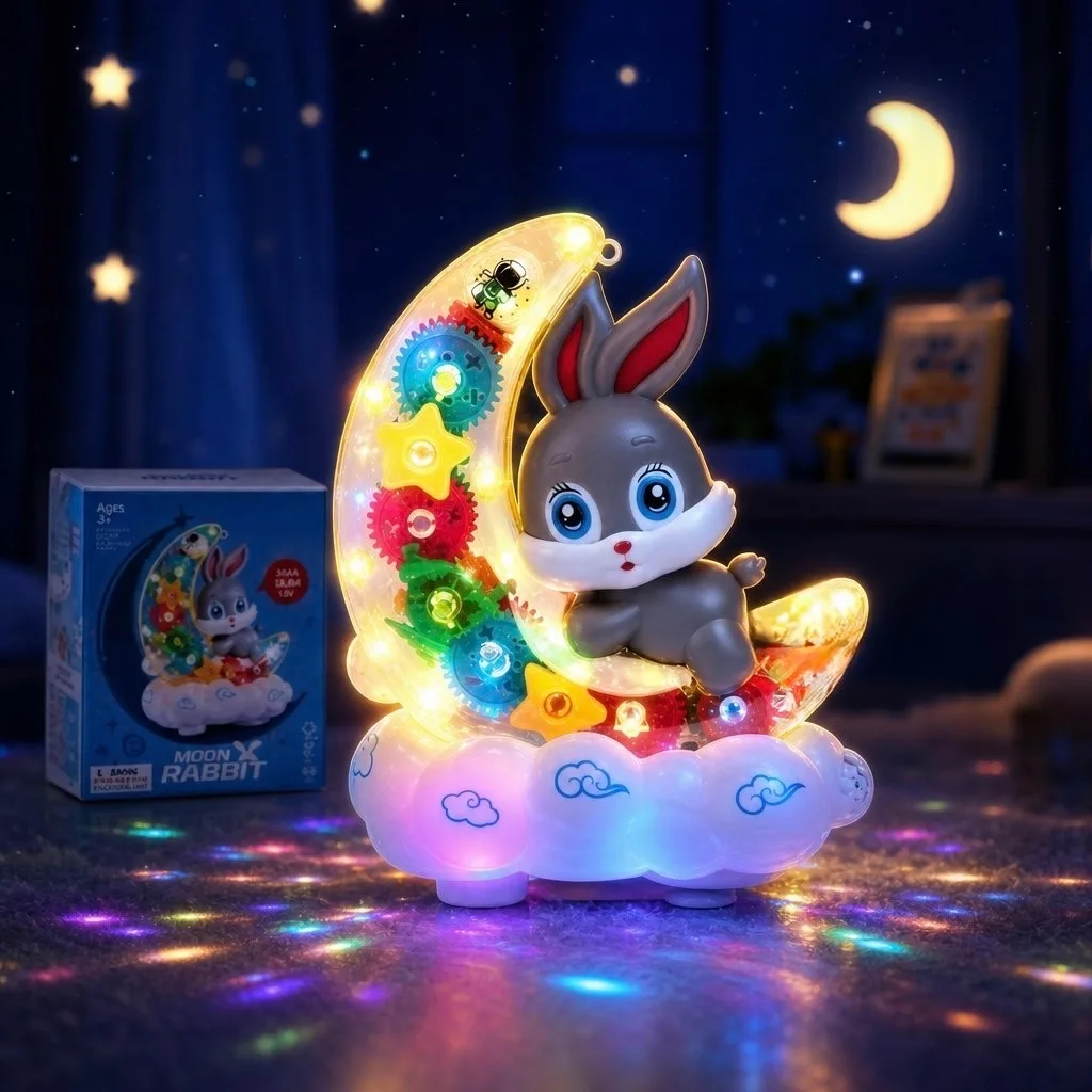 Музыкальная игрушка-зайка с подсветкой и движением — фото 3