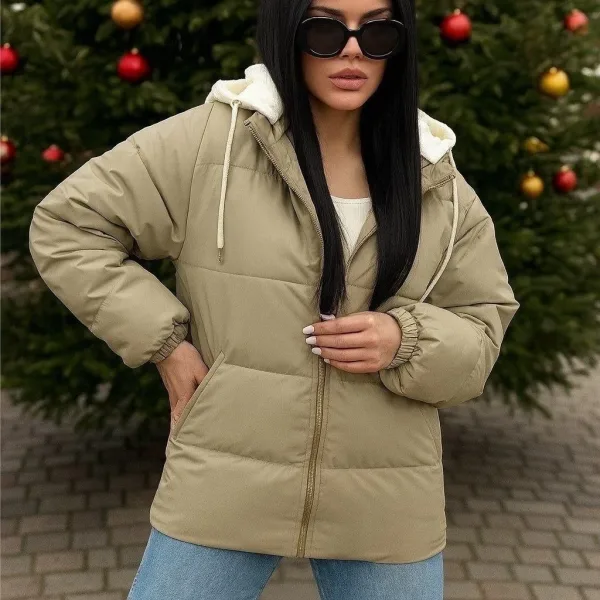 Сезон весна осень куртка с капюшон Из материала — фото 3