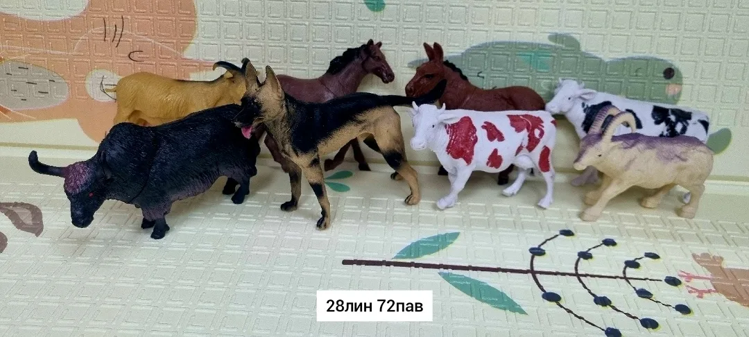 Набор фигурок животных для игры на ферме: собака, лошадь, овчарка — фото 3