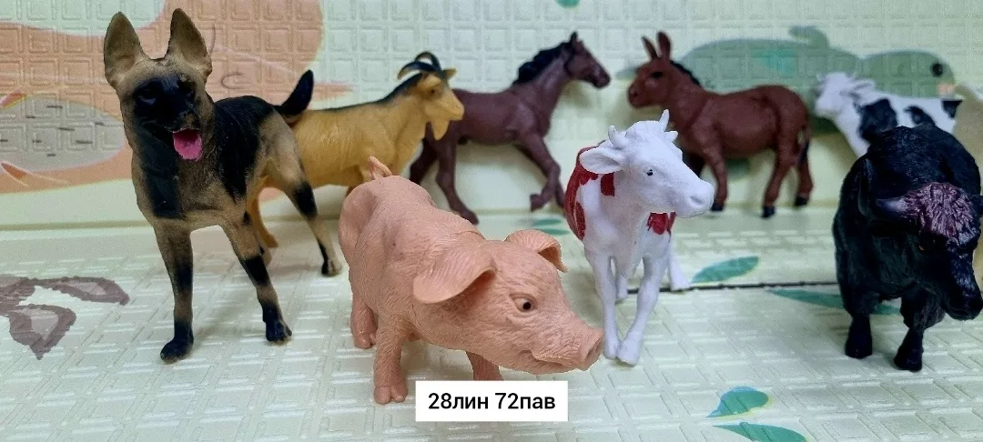 Набор фигурок животных для игры на ферме: собака, лошадь, овчарка — фото 4