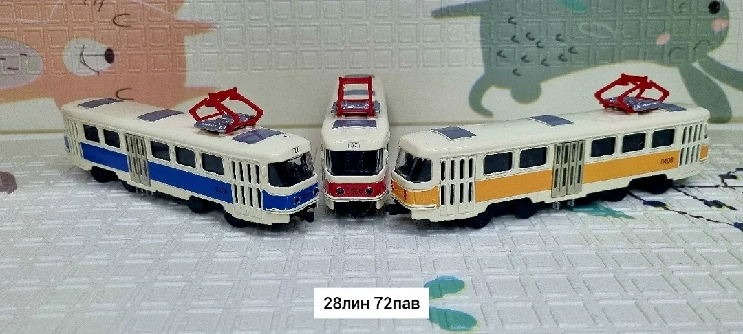 Игровая металлическая машинка Трамвай — фото 2