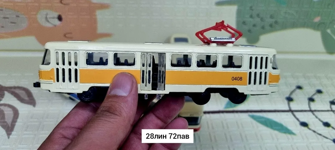 Игровая металлическая машинка Трамвай — фото 15