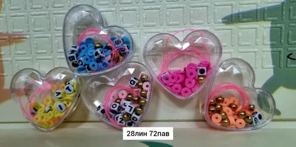Набор для рукоделия из бисера украшения принцессы, браслет, ожерелье, аксессуары из бисера для девочек — фото 2