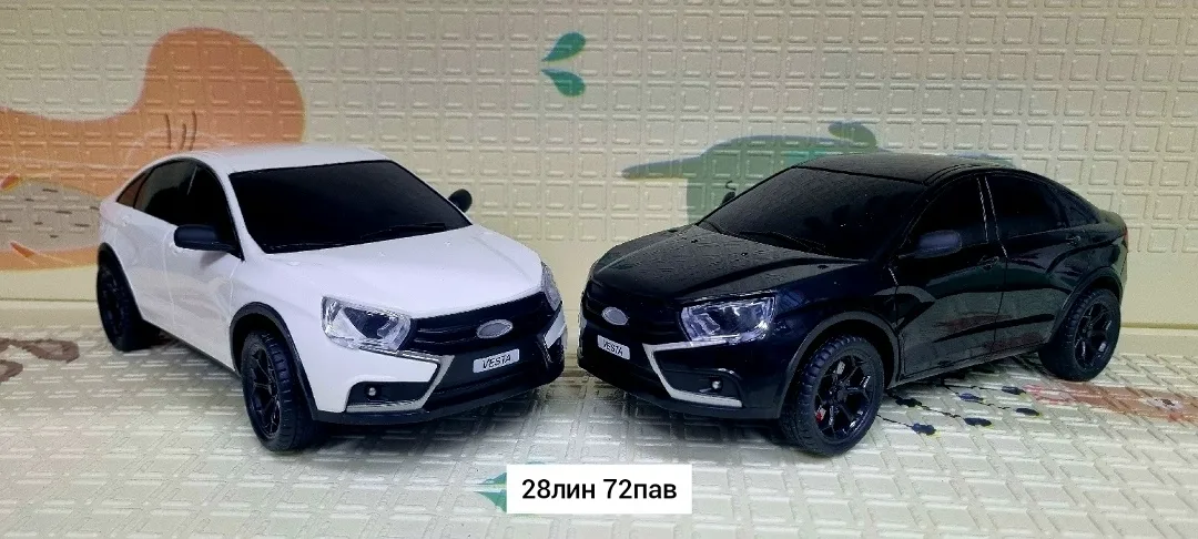 Машинка LADA VESTA в масштабе 1:12 с пультом управления и аккумулятором в комплекте — фото 1