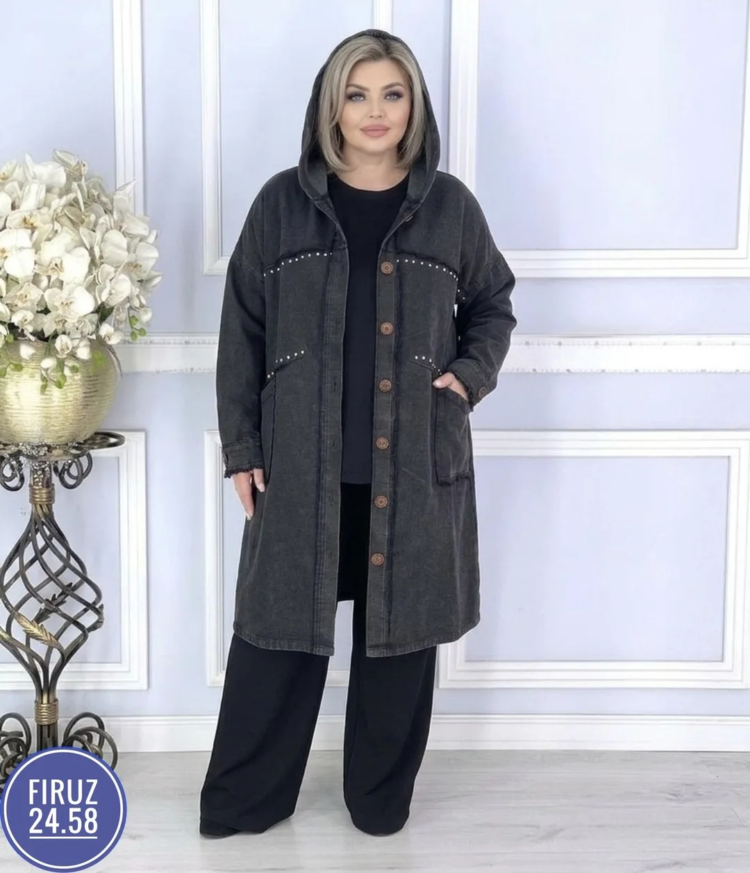 Джинсовый кардиган — фото 1