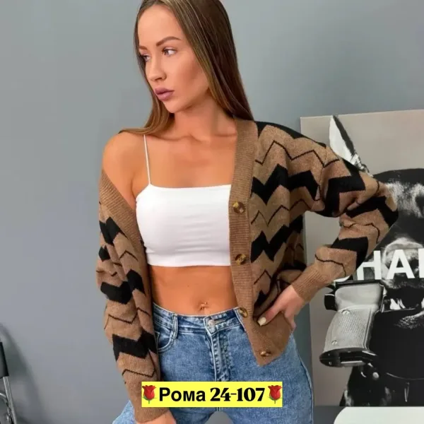 Кардиган нового стиля из натурального кашемира — фото 21