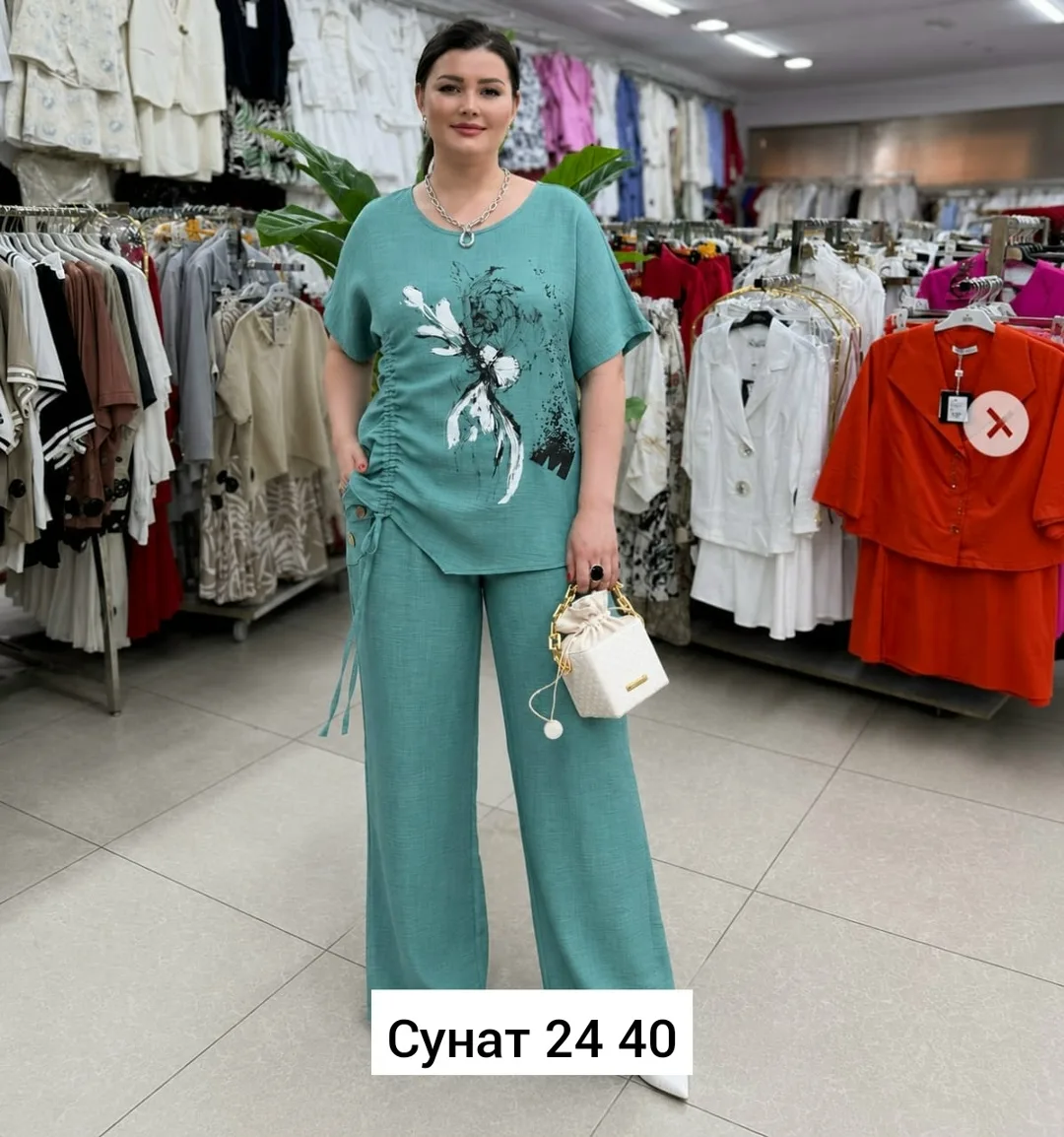 Костюм двойка из льна — фото 1