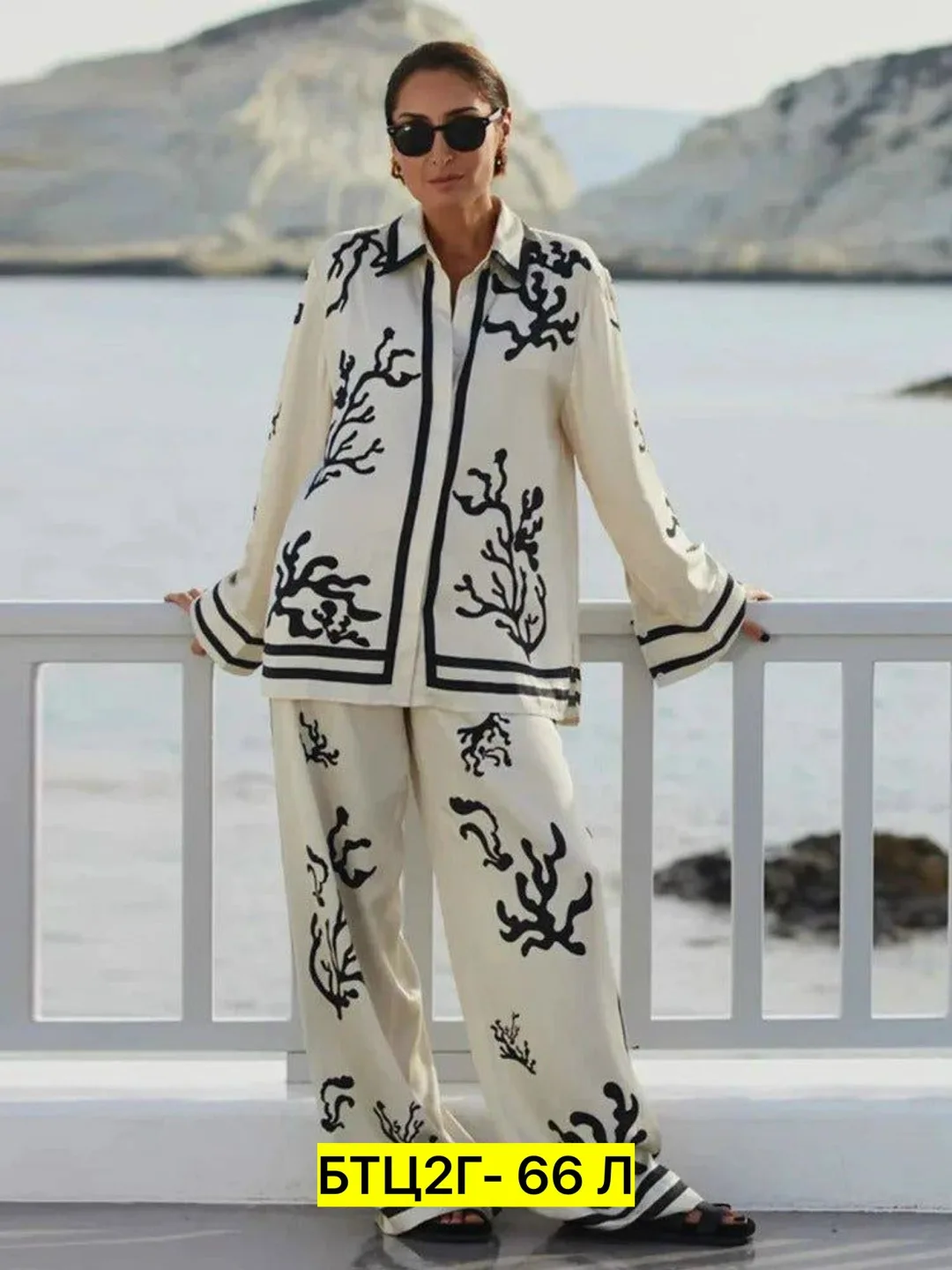 Костюм двойка из шелка бренда Kenzo — фото 1