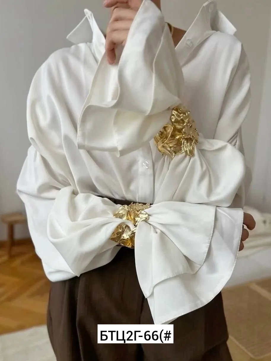Блузка Sale, шёлк — фото 4