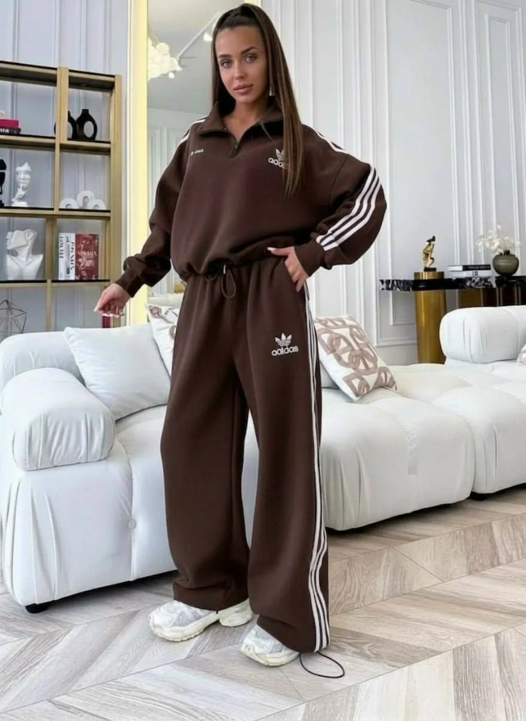 Костюм из трехнитки от бренда Adidas — фото 2