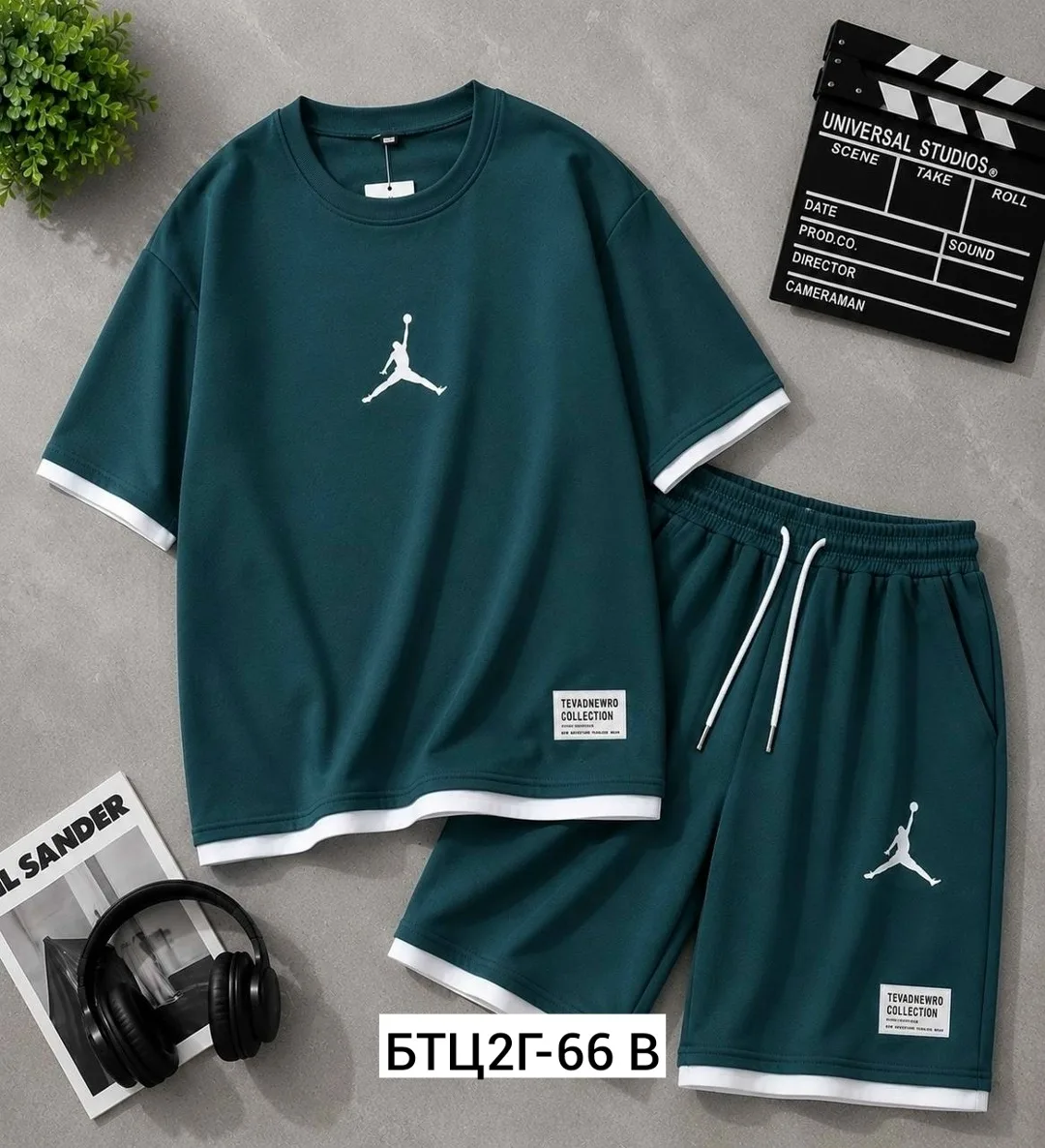 Мужской костюм двойка из двухнитки — фото 5