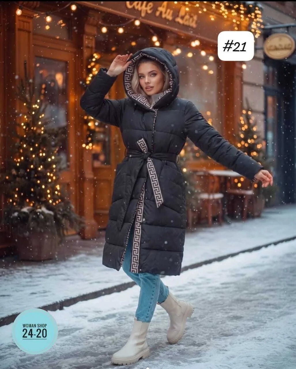 Двухсторонняя зимняя куртка синяя — фото 3