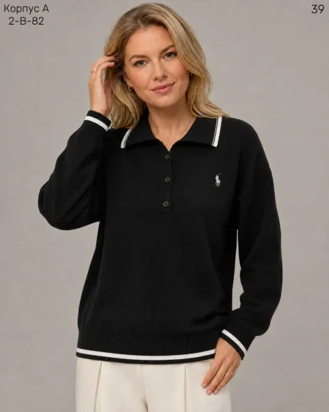 Женский свитер из 95 хлопка и 5 спандекса 95 COTTON, 5 SPANDEX — фото 2