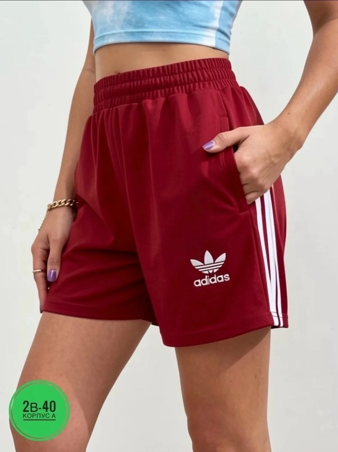 Женские шорты из эластана — фото 6