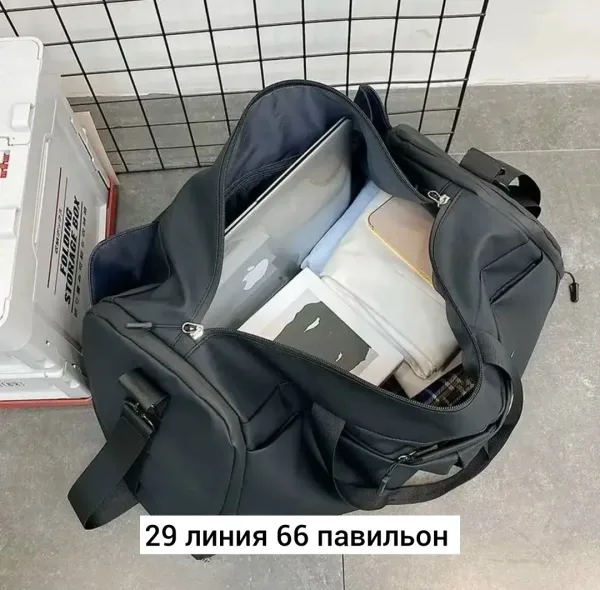 Дорожная сумка через плечо из прочного материала Оксфорд — фото 1