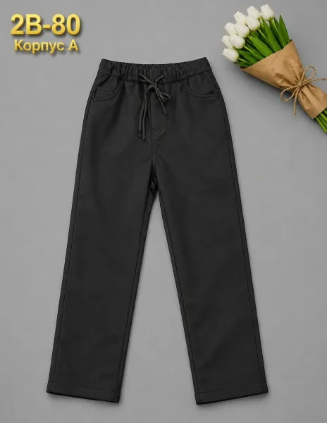 Школьные штаны с начёсом на рост 122 — фото 12
