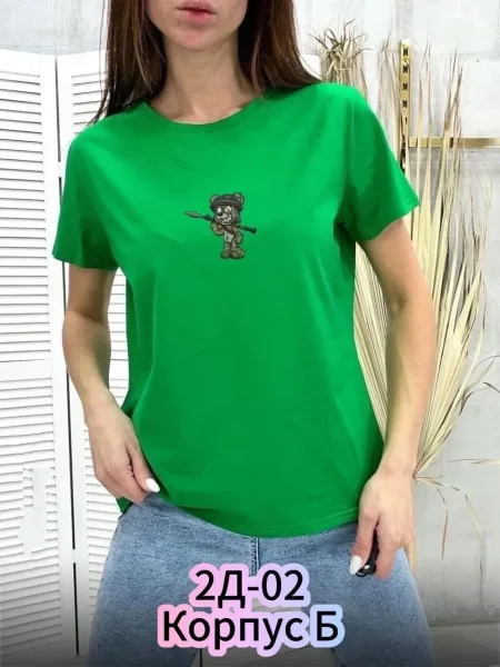 Летняя футболка из натурального хлопка — фото 5