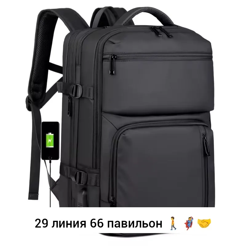 Рюкзак из ткани оксфорд с встроенным USB-портом для зарядки — фото 8