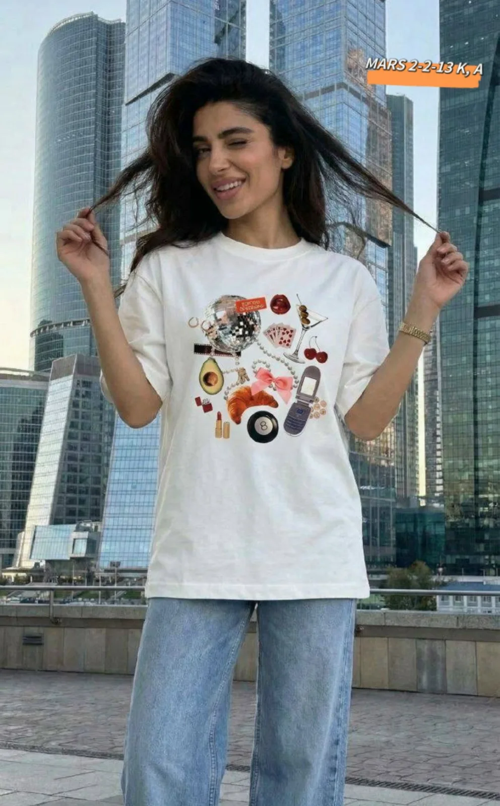 Однотонная футболка из натурального хлопка — фото 7