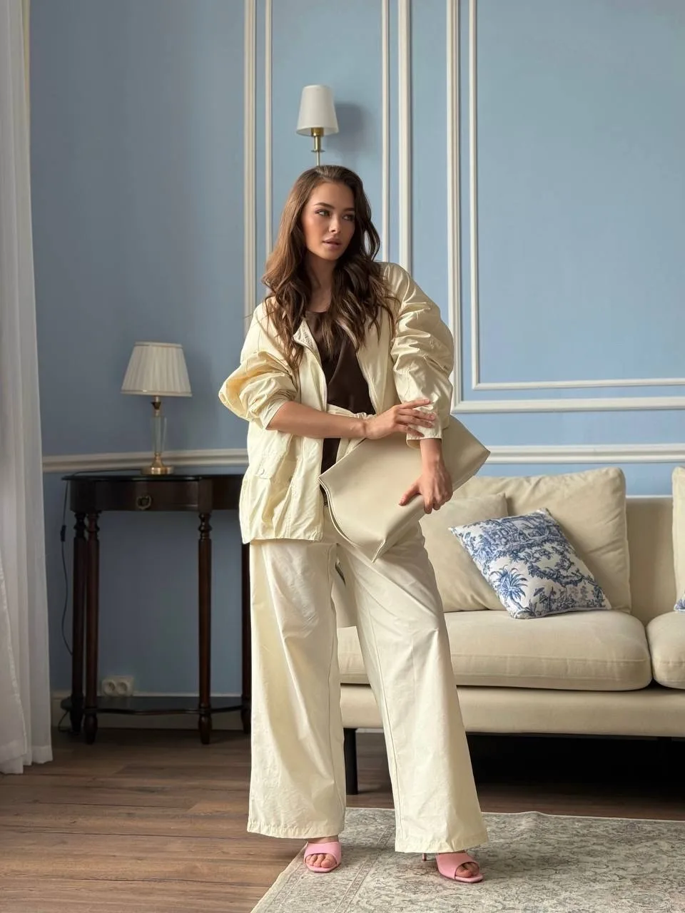 Костюм Max Mara, хлопок жатка — фото 3