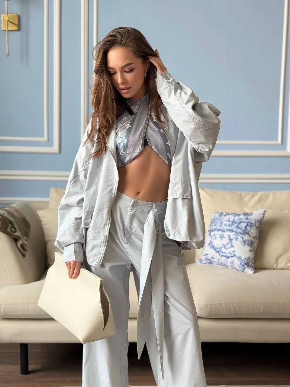Костюм Max Mara, хлопок жатка — фото 2