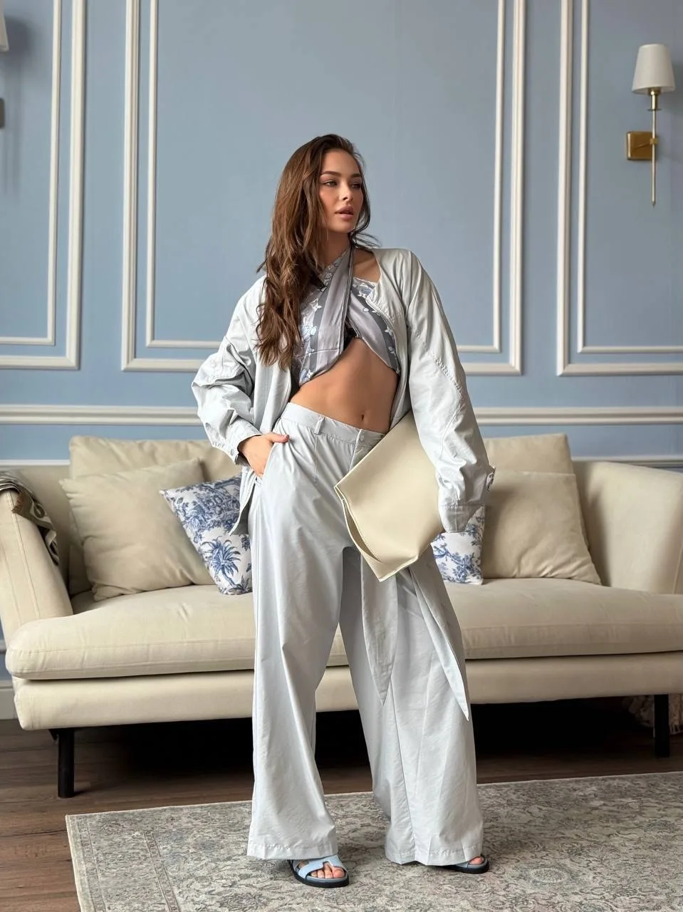 Костюм Max Mara, хлопок жатка — фото 3
