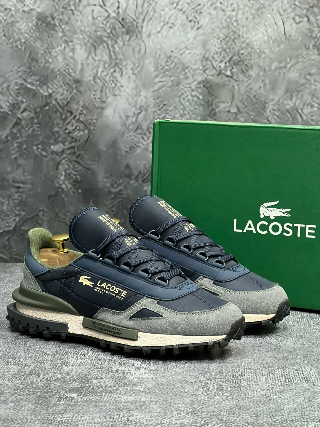 Мужские кроссовки Lacoste, кожаные — фото 3
