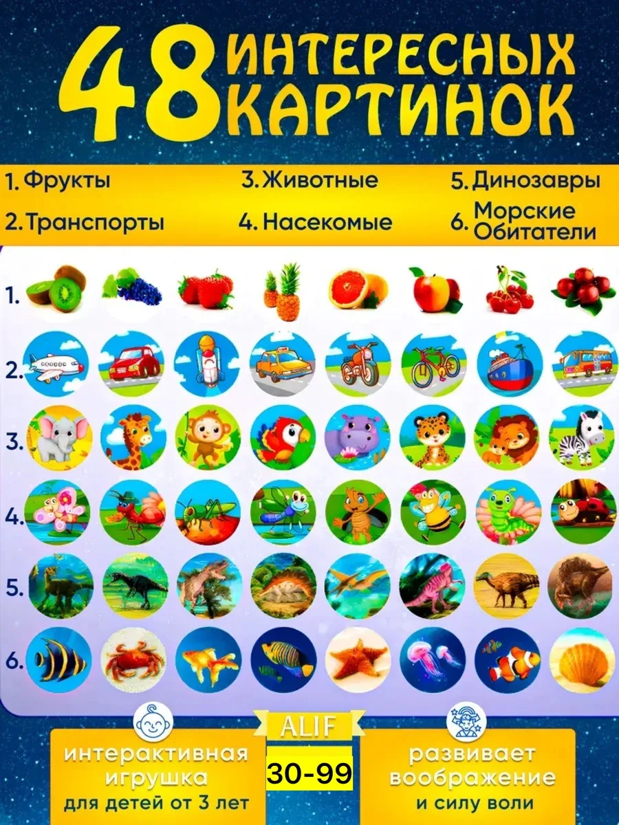 Игрушка из пластика с функцией проектора, работает на батарейках — фото 3