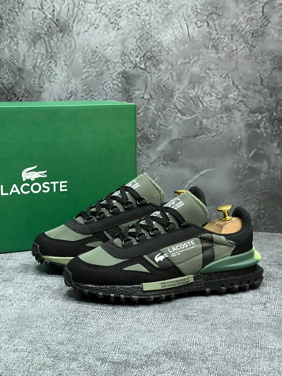 Мужские кроссовки Lacoste, кожаные — фото 2