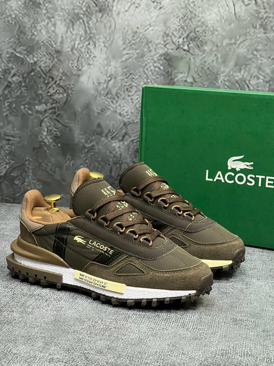 Мужские кроссовки Lacoste, кожаные — фото 3