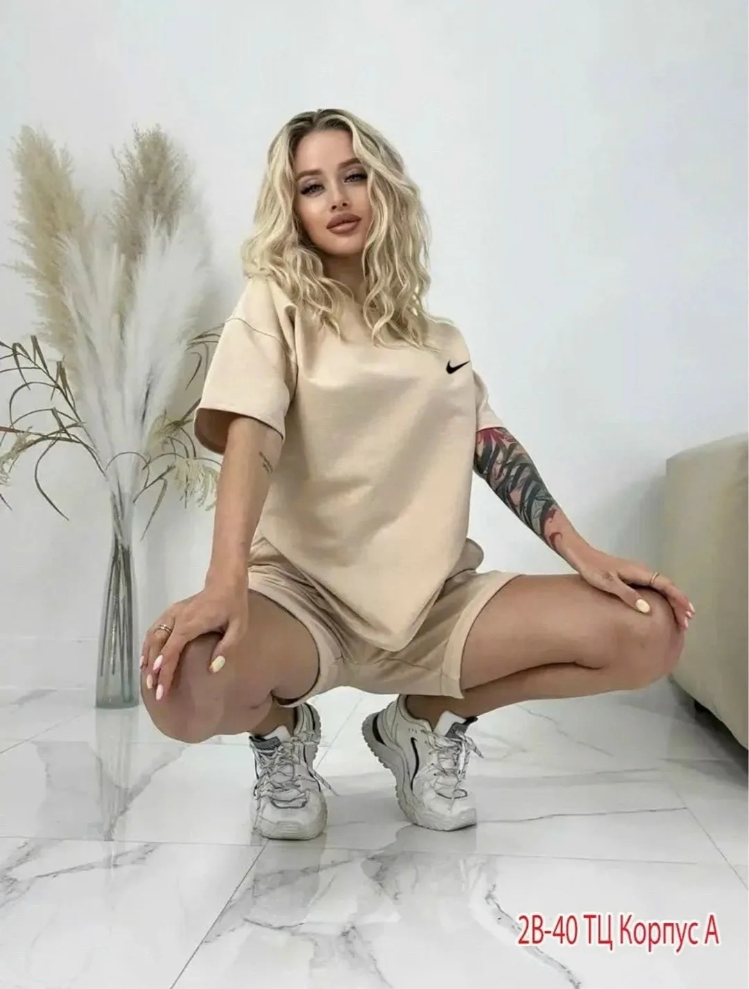 Костюм шорты двухнитка — фото 6