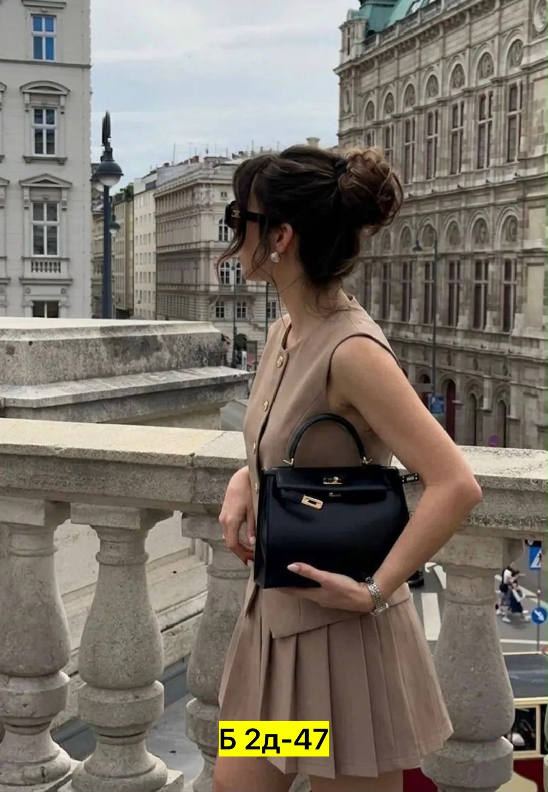 Костюм двойка из ткани барби — фото 4