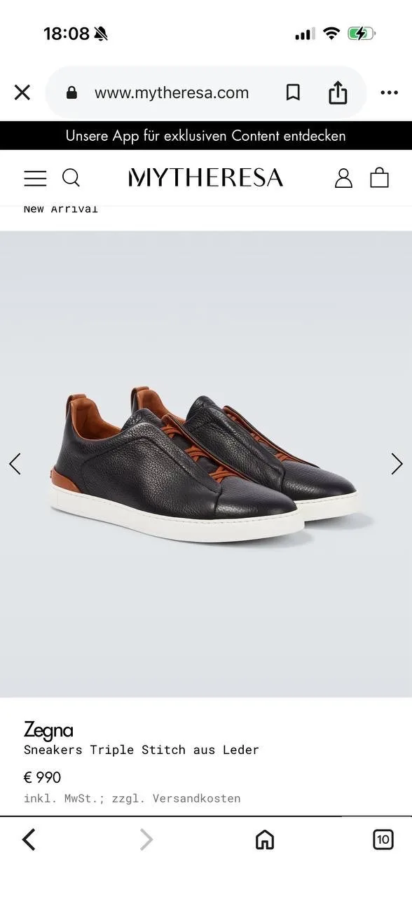 Кроссовки Zegna Triple Stitch — фото 2