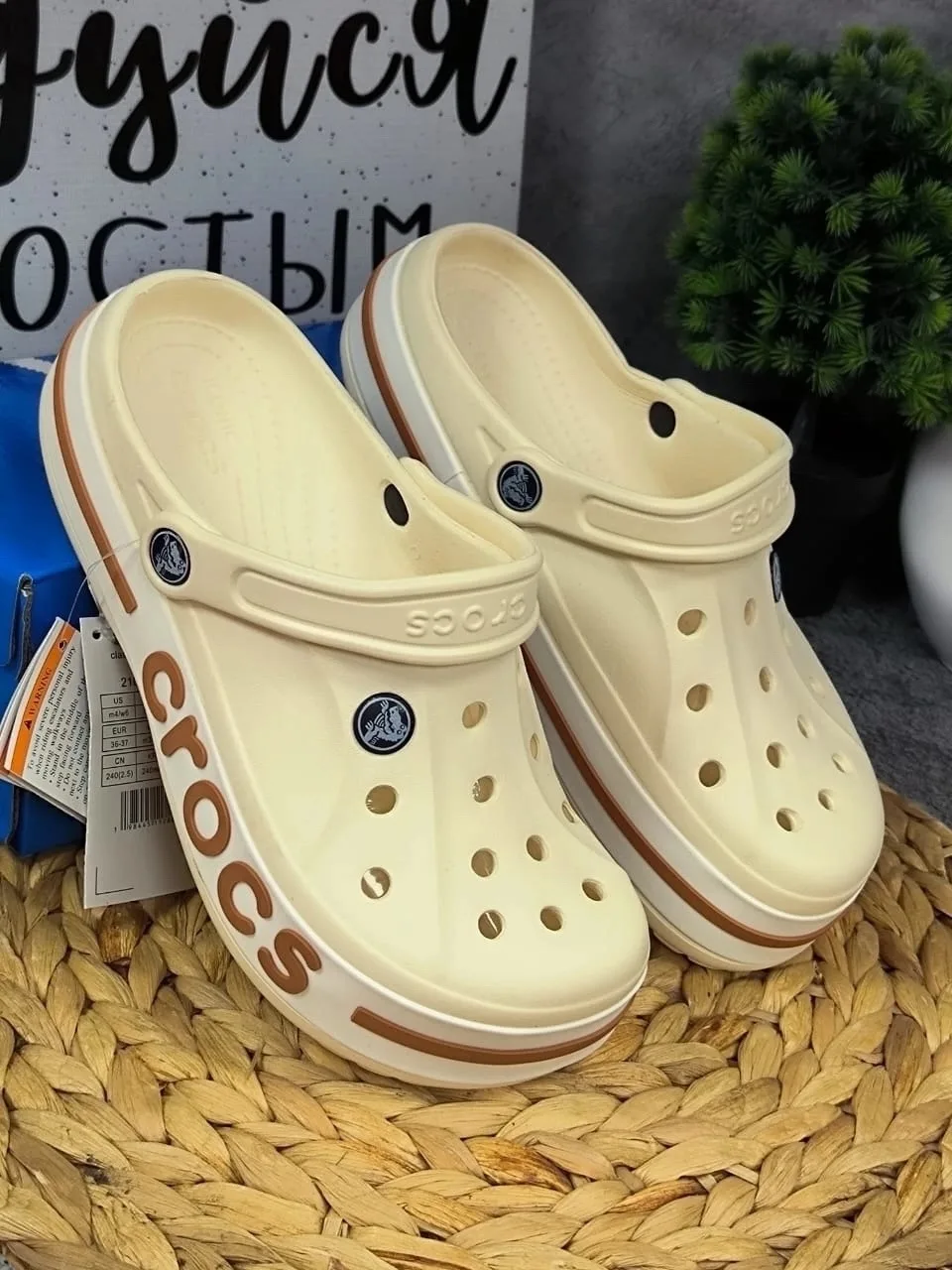 Кеды женские ЖЕНСКИХ CROCS, сетка — фото 3
