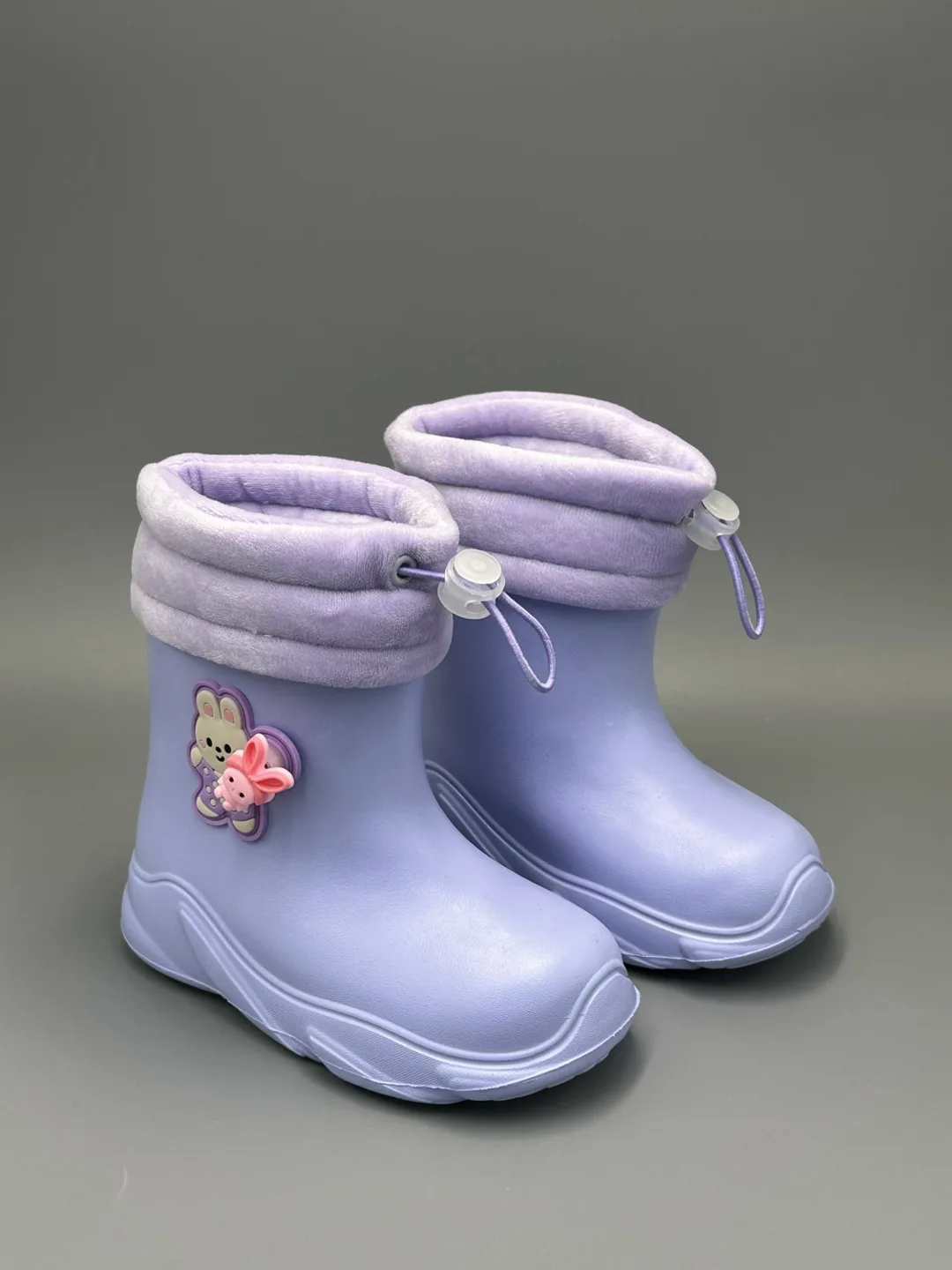 Сапоги детские 2026, эко-кожа, с меховым внутренним покрытием — фото 3