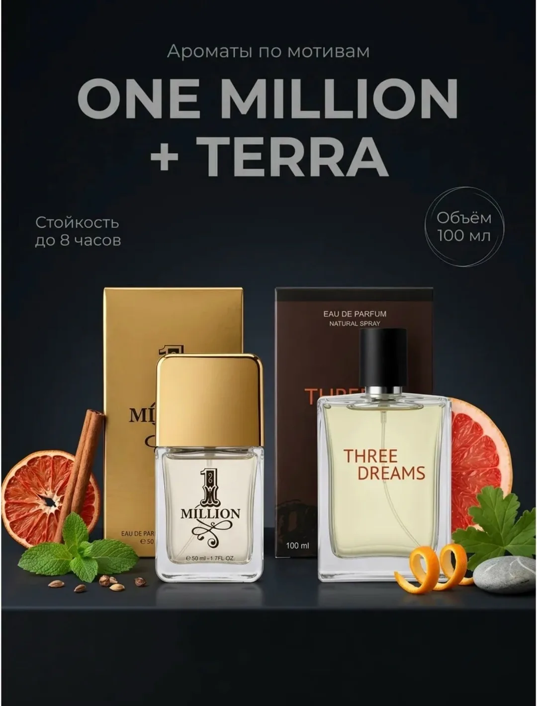 Набор из двух ароматов: сладко-пряный Million и свежий