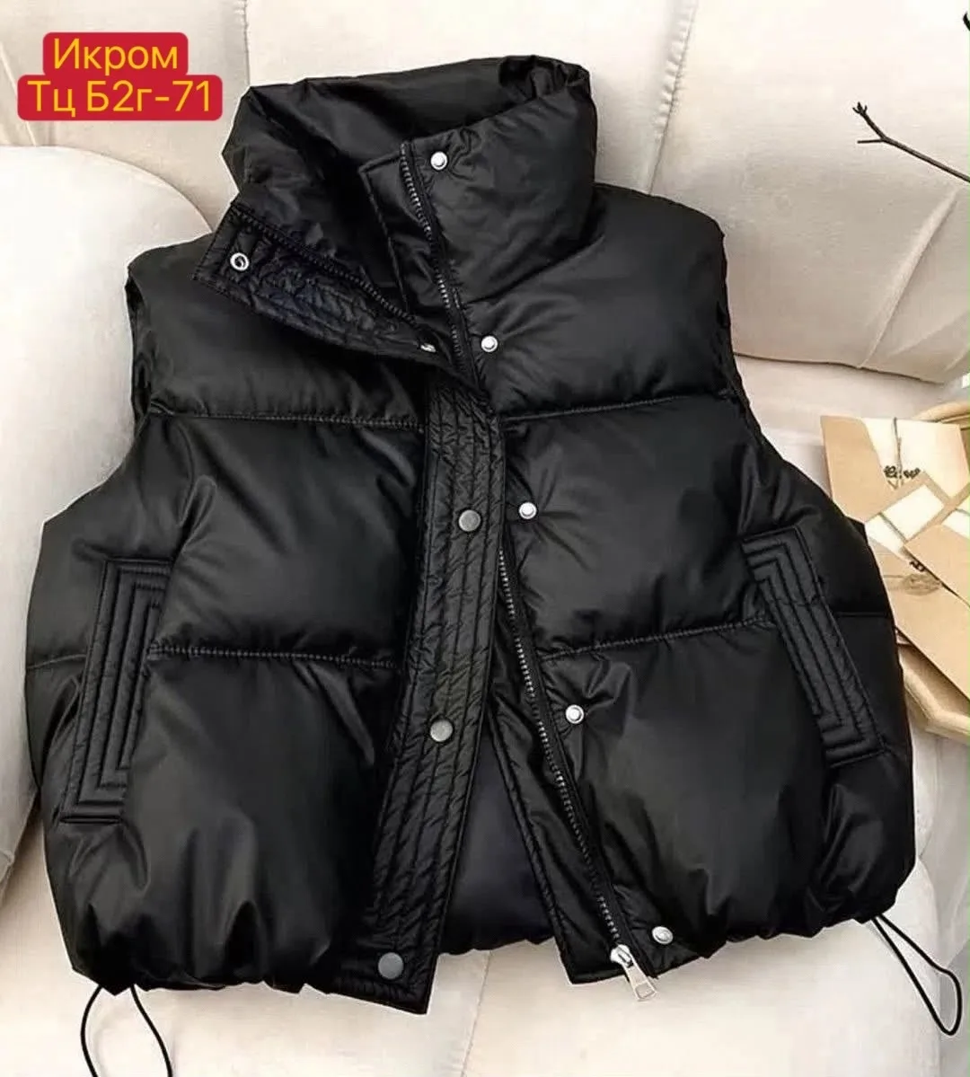Лёгкая жилетка-безрукавка из холофайбера для защиты от холода — фото 4