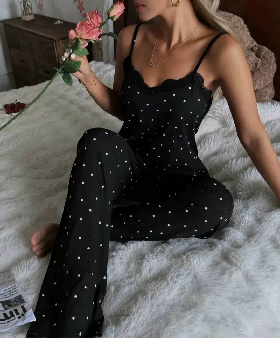 Пижама из ткани рубчик — фото 1