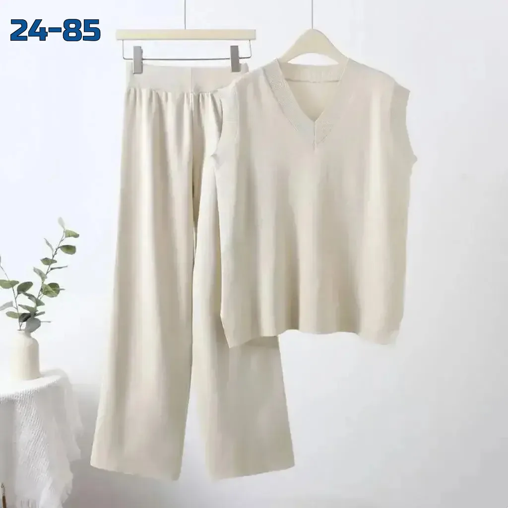 Костюм-двойка топ+брюки клёш — фото 4
