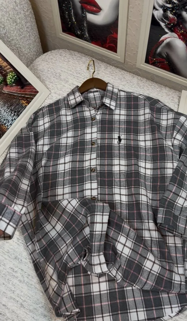 Рубашка Oversize хлопок Premium — фото 4