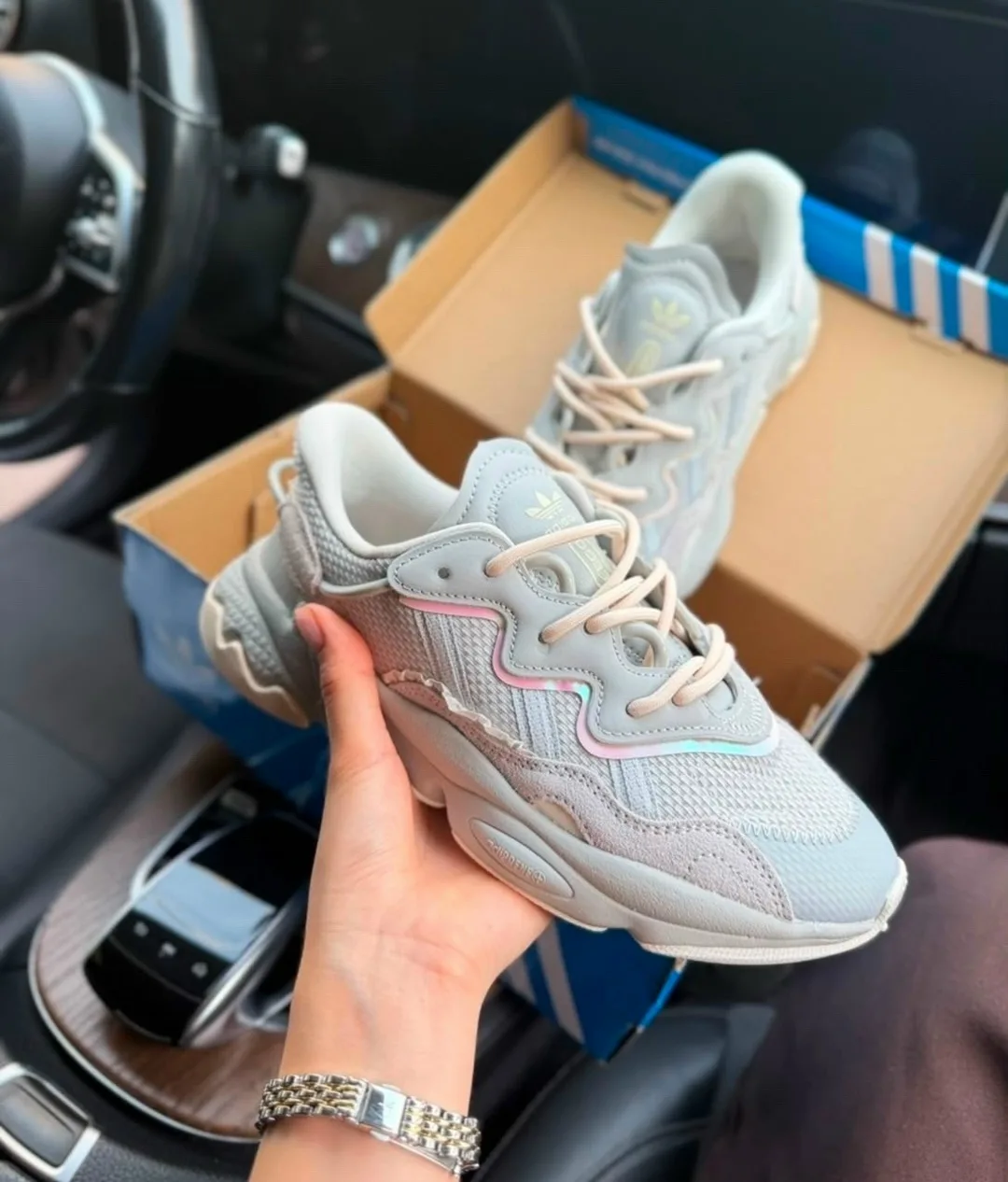 Кроссовки женские Кроссы AdiDas, сетка — фото 5
