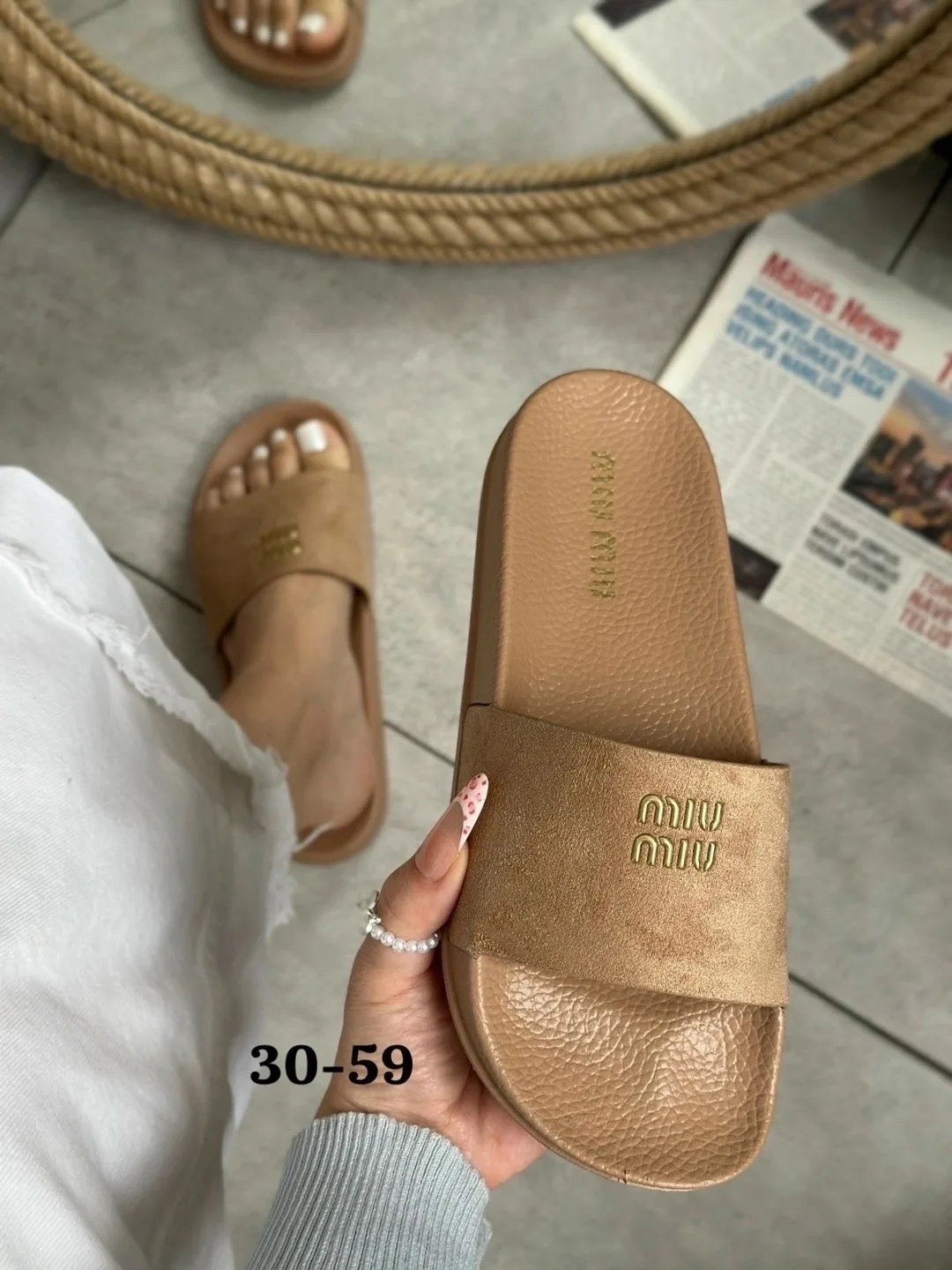 Сандалии женские Miu-Miu - на ЛЕТО, сетка — фото 7