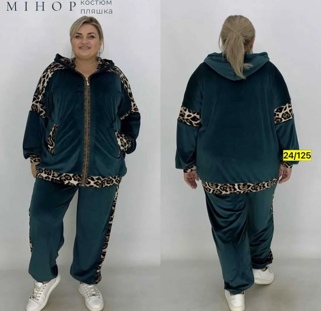 Спортивный костюм 2-ка из качественного велюра, производство Турция — фото 2