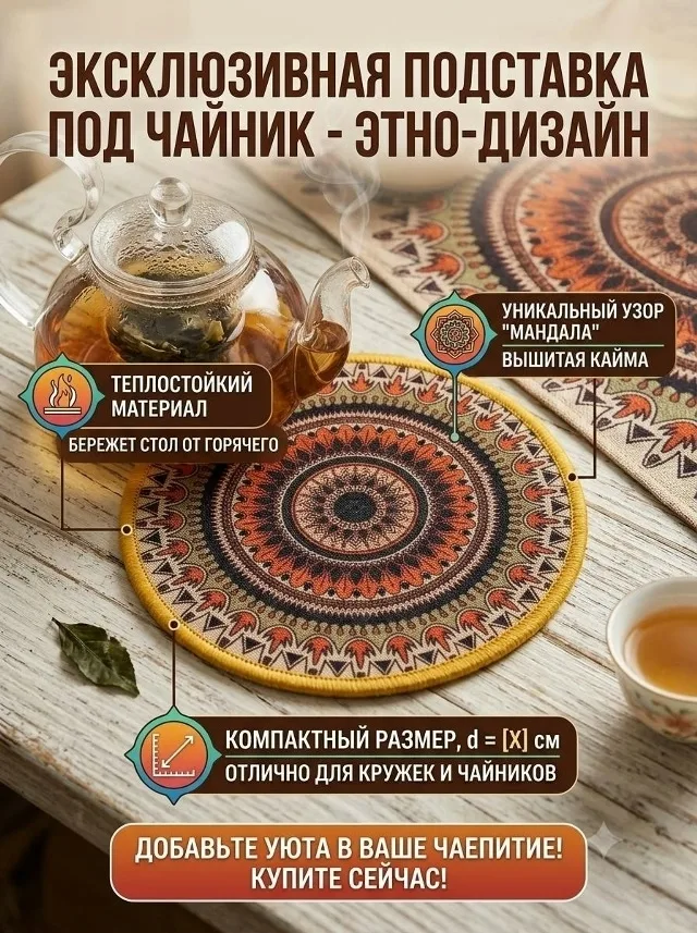 Посуда Подставка для чайника — фото 4
