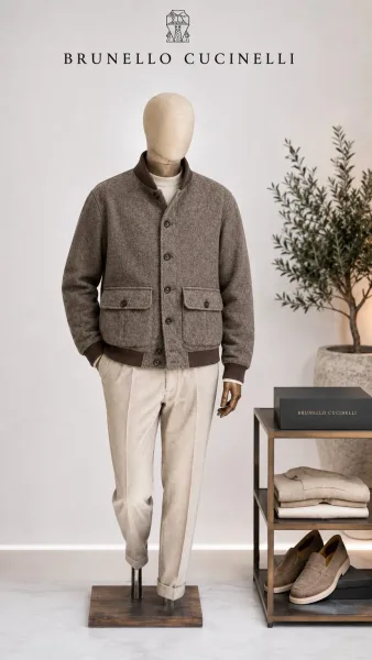 Куртка Loro Piana Premium из кашемира и шерсти — фото 14
