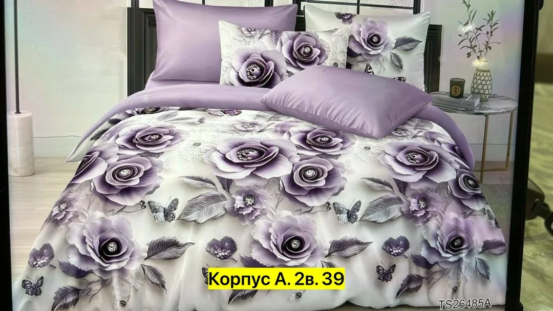 Комплект постельного белья, хлопок Белый — фото 11