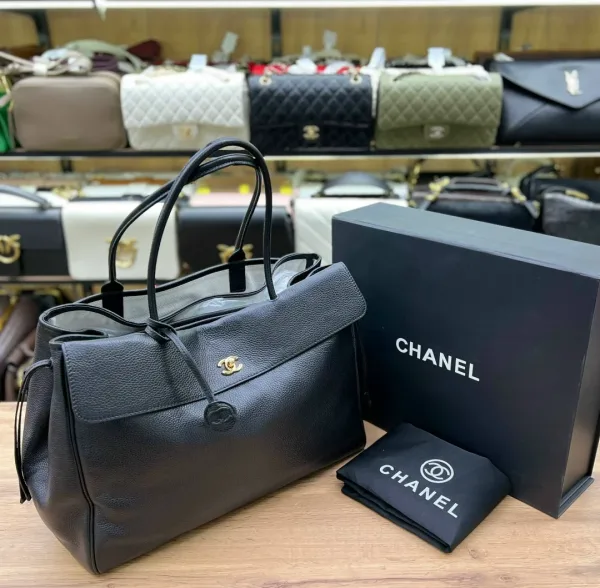 CHANEL сумка кожа натуральная — фото 16